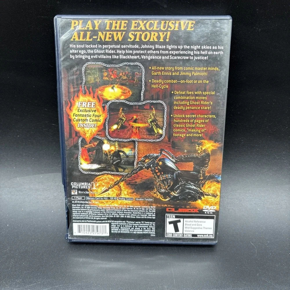 Ghost Rider PS2 (Sony PlayStation 2, 2007) CIB Complete Tested Working READ